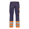 Dassy Phoenix Warnschutzhose - color_back-phoenix-marine-fluo-oranje