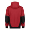 Dassy Pulse Sweatshirt-Jacke - color_back-pulse-rood-0683-zwart
