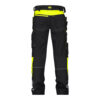 Dassy Shanghai Stretch-Arbeitshose - color_back-shanghai-logix-zwart-fluo-geel