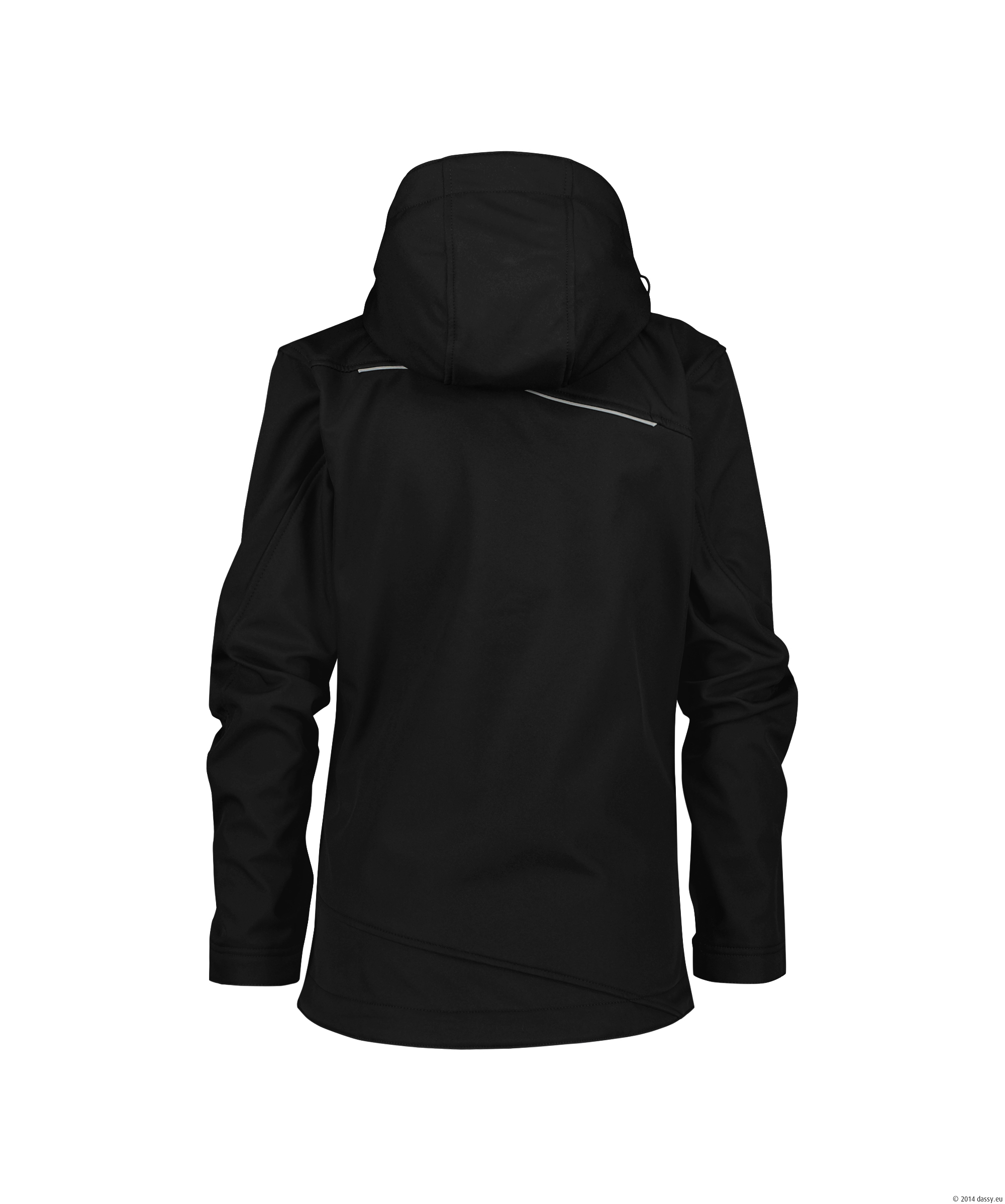 DASSY® Tavira Women SOFTSHELL-JACKE FÜR DAMEN - color_back-taviraw-zwart