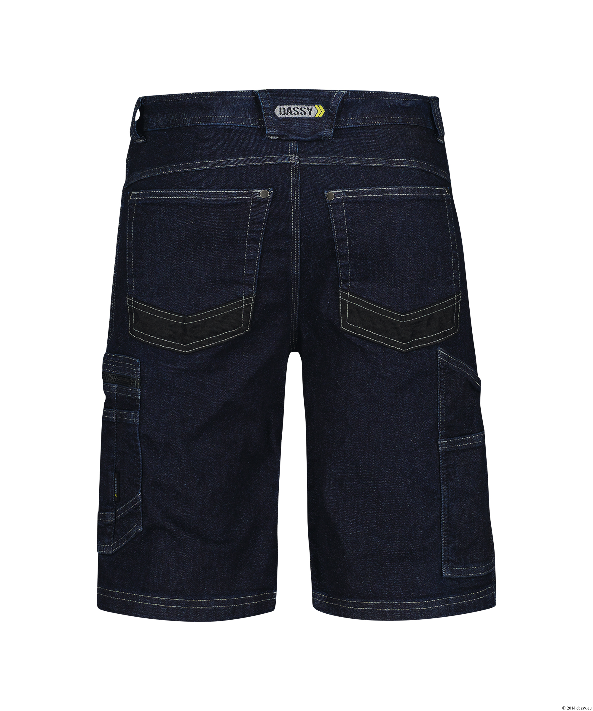 DASSY® Tokyo JEANS-ARBEITSSHORTS MIT STRETCH - color_back-tokyo-jeansblauw