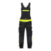 DASSY® Ulsan STRETCH-ARBEITSLATZHOSE MIT KNIEPOLSTERTASCHEN - color_back-ulsan-logix-zwart-fluo-geel