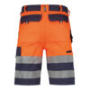 DASSY® Venna WARNSCHUTZ-SHORTS - color_back-venna-marine-fluo-oranje