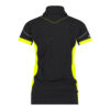 DASSY® Veracruz Women POLOSHIRT FÜR DAMEN - color_back-veracruz-women-logix-zwart-fluo-geel