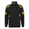 Dassy Aratu Sweatshirt - color_front-aratu-logix-zwart-fluo-geel