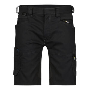 Dassy Axis Stretch-Arbeitsshorts Stmm - color_front-axis-d-fx-zwart-zwart