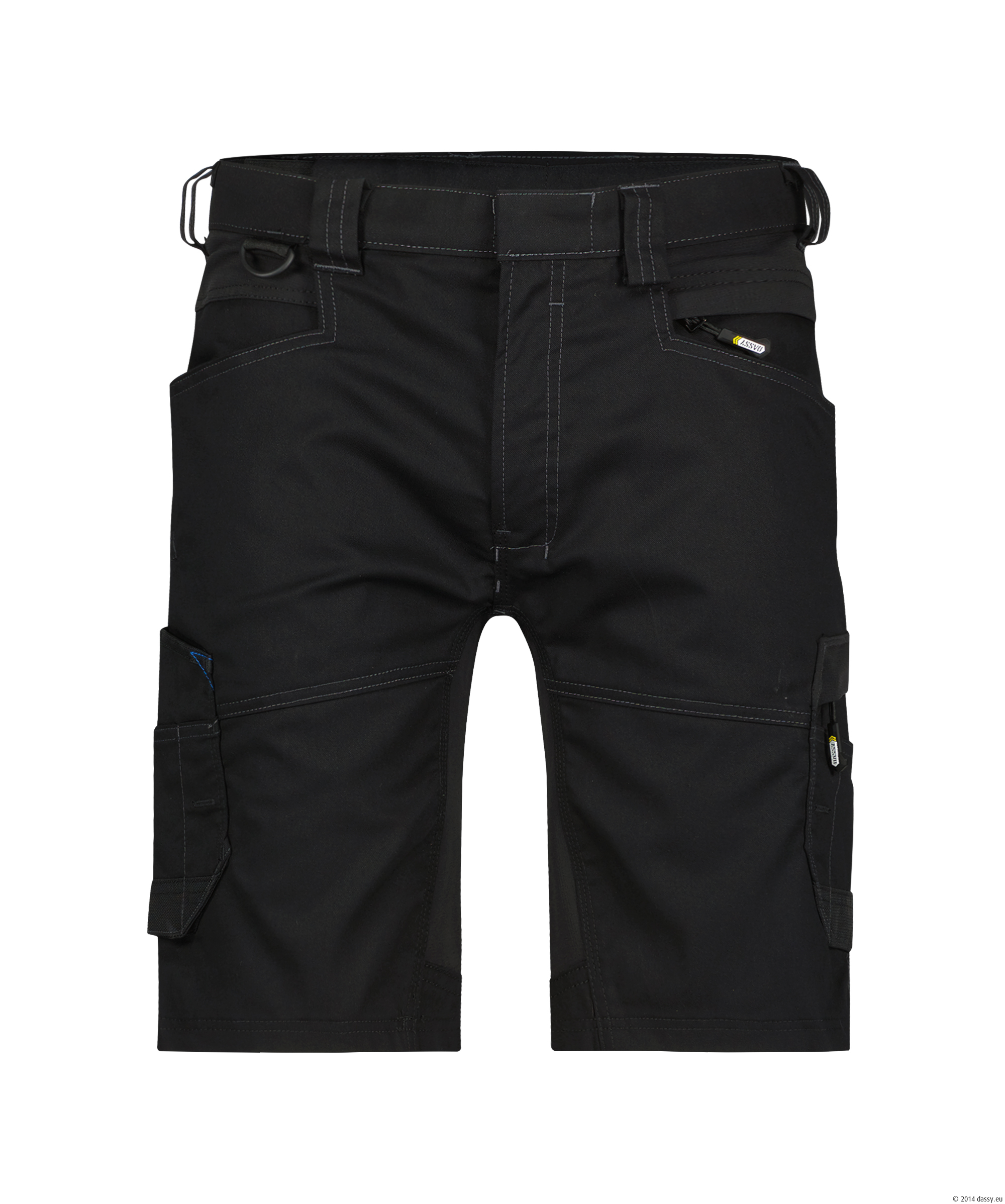 Dassy Axis Stretch-Arbeitsshorts Stmm - color_front-axis-d-fx-zwart-zwart
