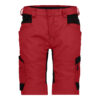 Dassy Axis Damen Stretch-Arbeitsshorts Stmm - color_front-axisw-rood-0683-zwart