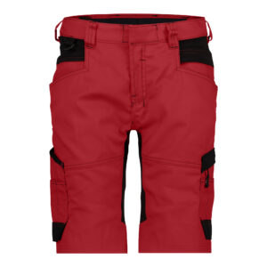 Dassy Axis Damen Stretch-Arbeitsshorts Stmm - color_front-axisw-rood-0683-zwart