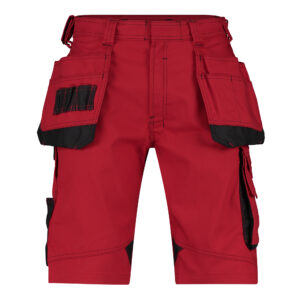 Dassy Bionic Arbeitsshorts - color_front-bionic-rood-0683-zwart