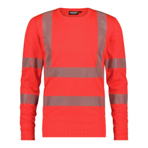 Dassy Carterville Warnschutz Langarm UV-T-Shirt - color_front-carterville-fluorood