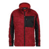 Dassy Convex Damen Midlayer Jacke - color_front-convexw-rood-0683-zwart