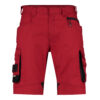 Dassy Cosmic Arbeitsshorts - color_front-cosmic-rood-0683-zwart