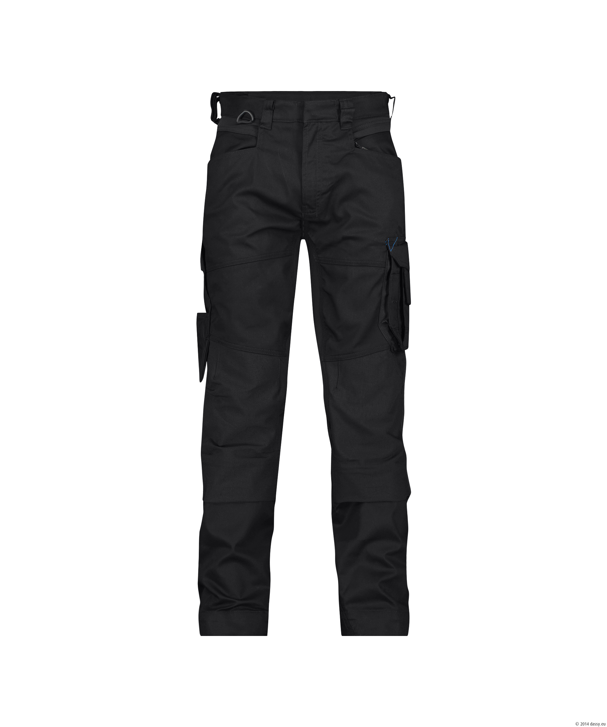 Dassy Dynax Stretch-Arbeitshose Stmm - color_front-dynax-d-fx-zwart-zwart