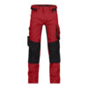 Dassy Dynax Damen Stretch-Arbeitshose Stmm - color_front-dynax-rood-0683-zwart