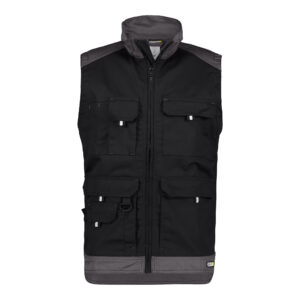 Dassy Faro Zweifarbige Sommerweste - color_front-faro-zwart-cementgrijs