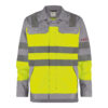 Dassy Franklin Mulitnorm Warnschutz Arbeitsjacke - color_front-franklin-fluogeel-grafietgrijs