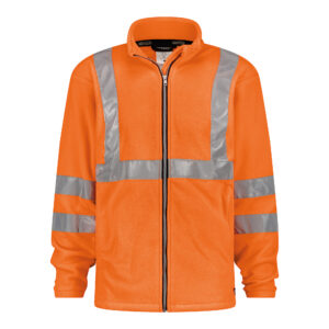 Dassy Kaluga Warnschutz-Fleecejacke - color_front-kaluga-fluo-oranje