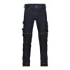 Dassy Kyoto Slim-Fit Stretch-Arbeitsjeans - color_front-kyoto-jeansblauw-zwart
