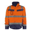 Dassy Lima Warnschutz Winterjacke Stmm - color_front-lima-fluo-oranje-marine