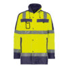 Dassy Limasol Warnschutz Parka - color_front-limasol-fluogeel-marine