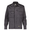 Dassy Locarno Baumwoll-Arbeitsjacke - color_front-locarno-cementgrijs