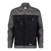 Dassy Lugano Arbetsjacke - color_front-lugano-zwart-cementgrijs