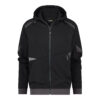 Dassy Lunax Kapuzensweatshirt - color_front-lunax-zwart-antracietgrijs