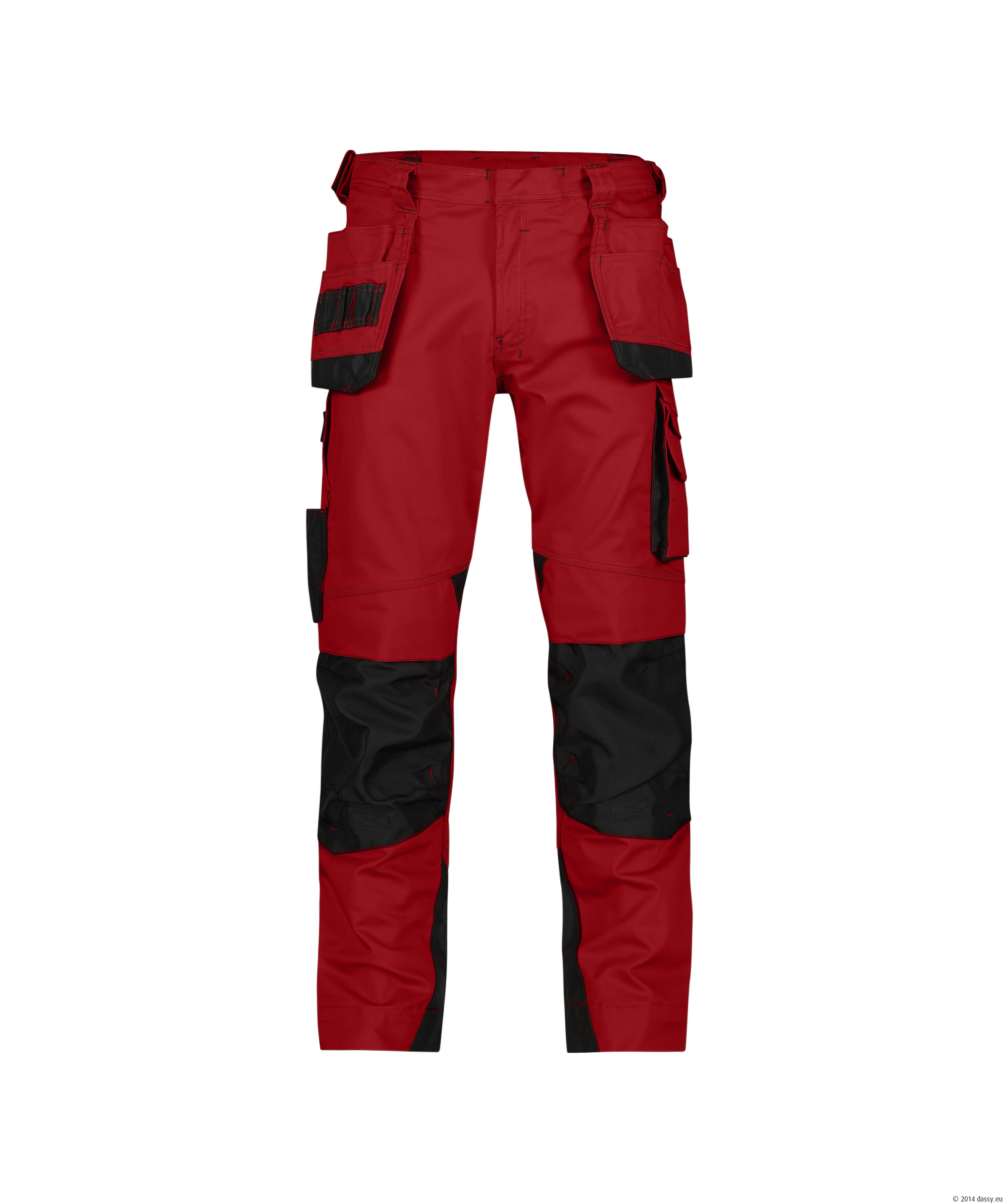 Dassy Magnetic Arbeitshose - 6674 rot-schwarz - Back
