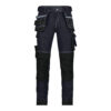 Dassy Melbourne Stretch-Arbeitsjeans - color_front-melbourne-jeansblauw-zwart