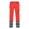 Dassy Minnesota Stretch-Warnschutzbundhose - color_front-minnesota-fluorood-cementgrijs