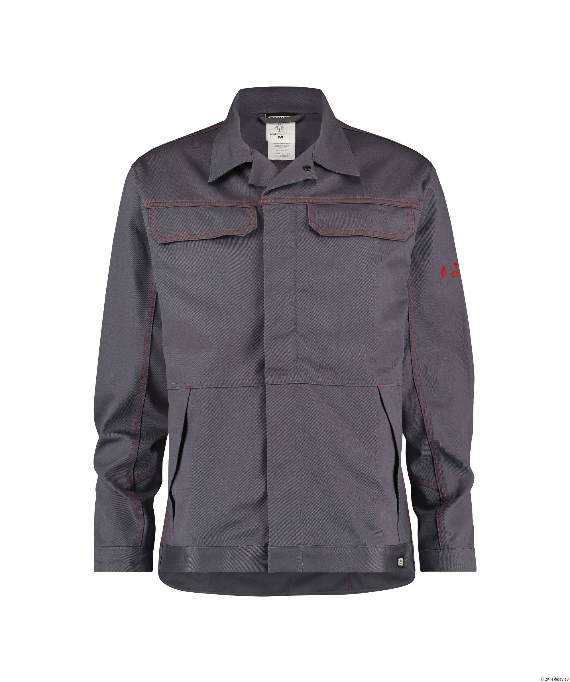 Dassy Montana Flammhemmende Arbeitsjacke - 0373-zementgrau - Back