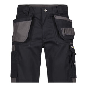 Dassy Monza Arbeitsshort - color_front-monza-zwart-cementgrijs