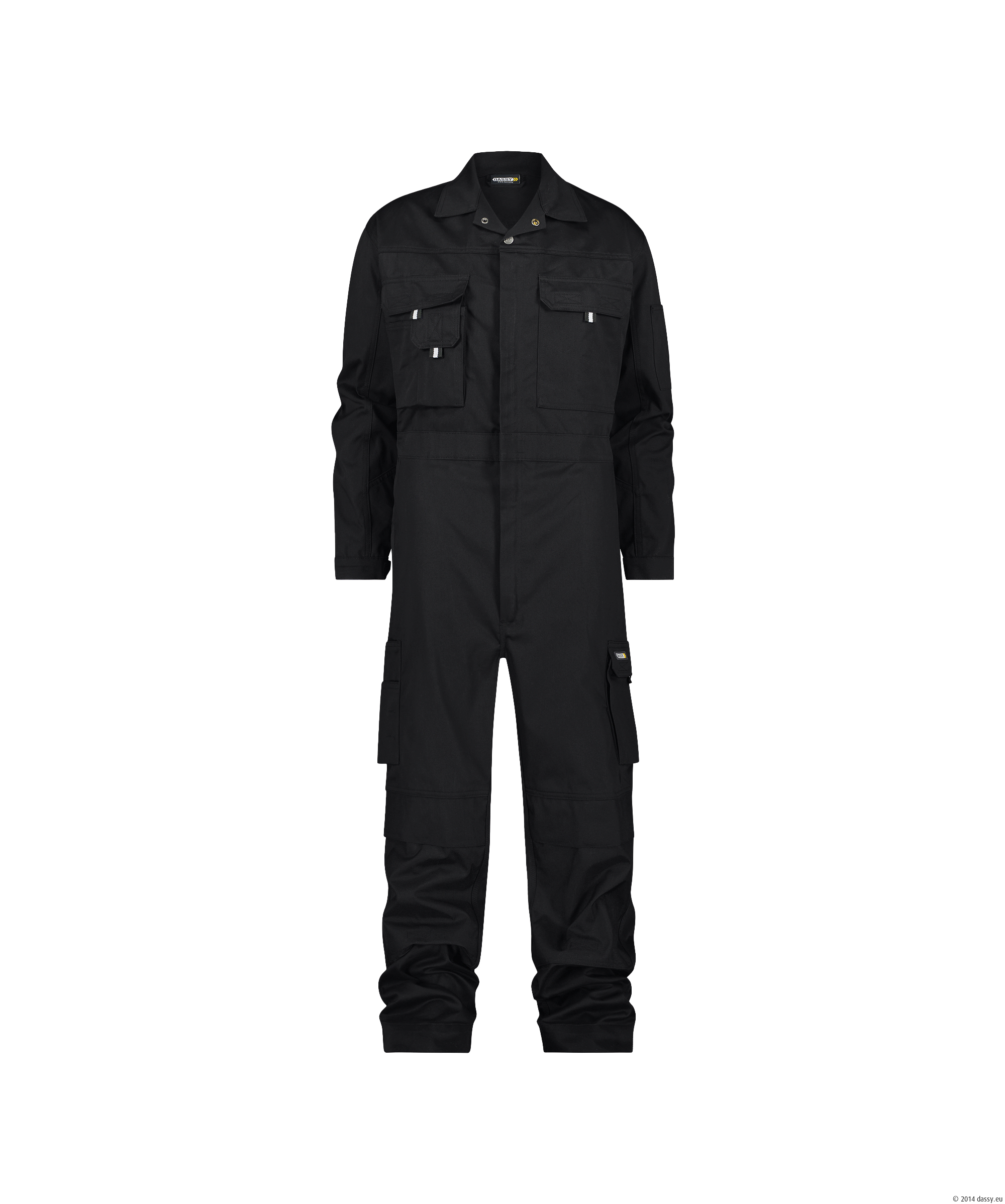 Dassy Nimes Baumwoll-Overall - 0704-0783-schwarz - Front