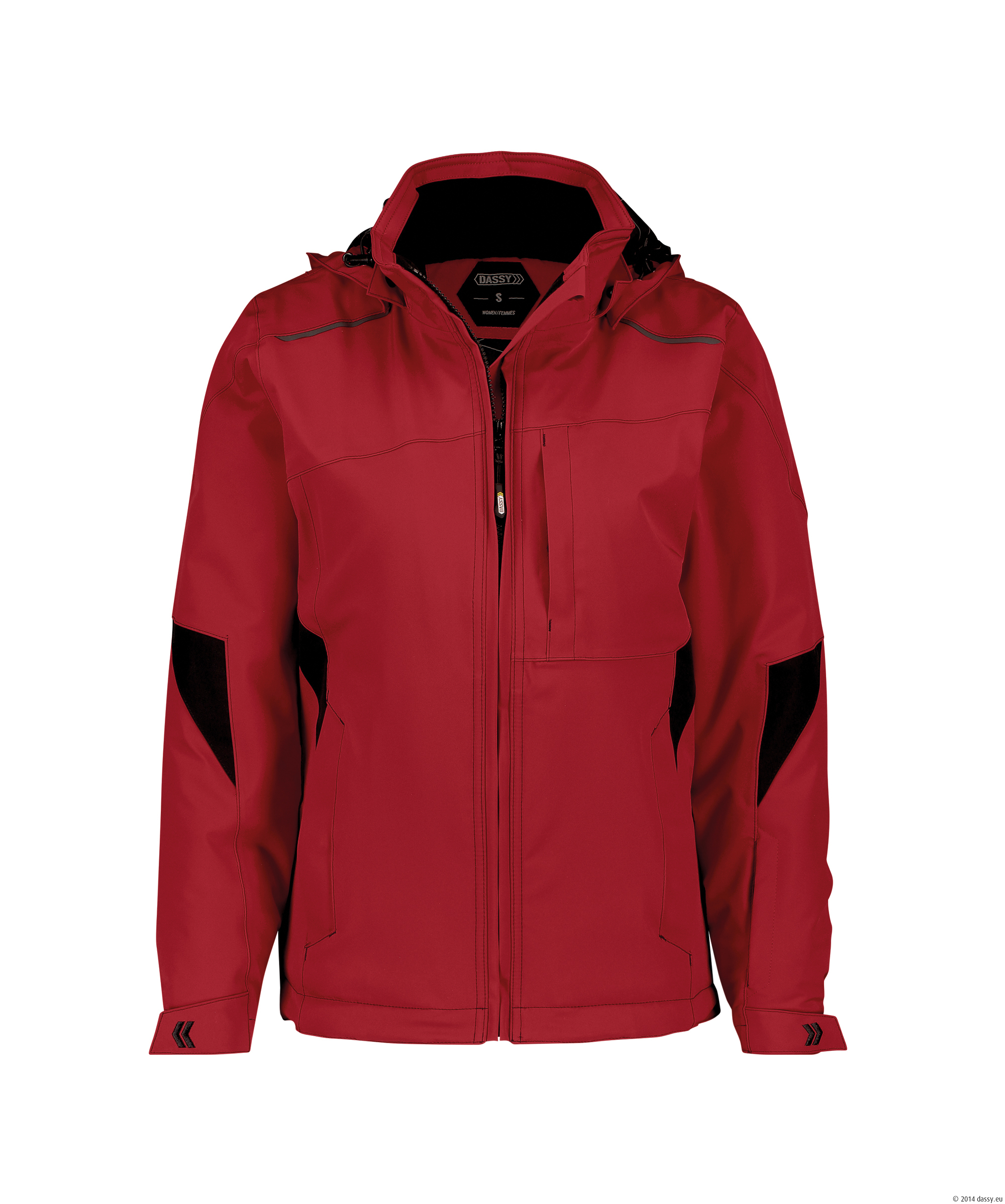 Dassy Nordix Damen Stretch-Winterjacke - 0607-0683-rot - Front