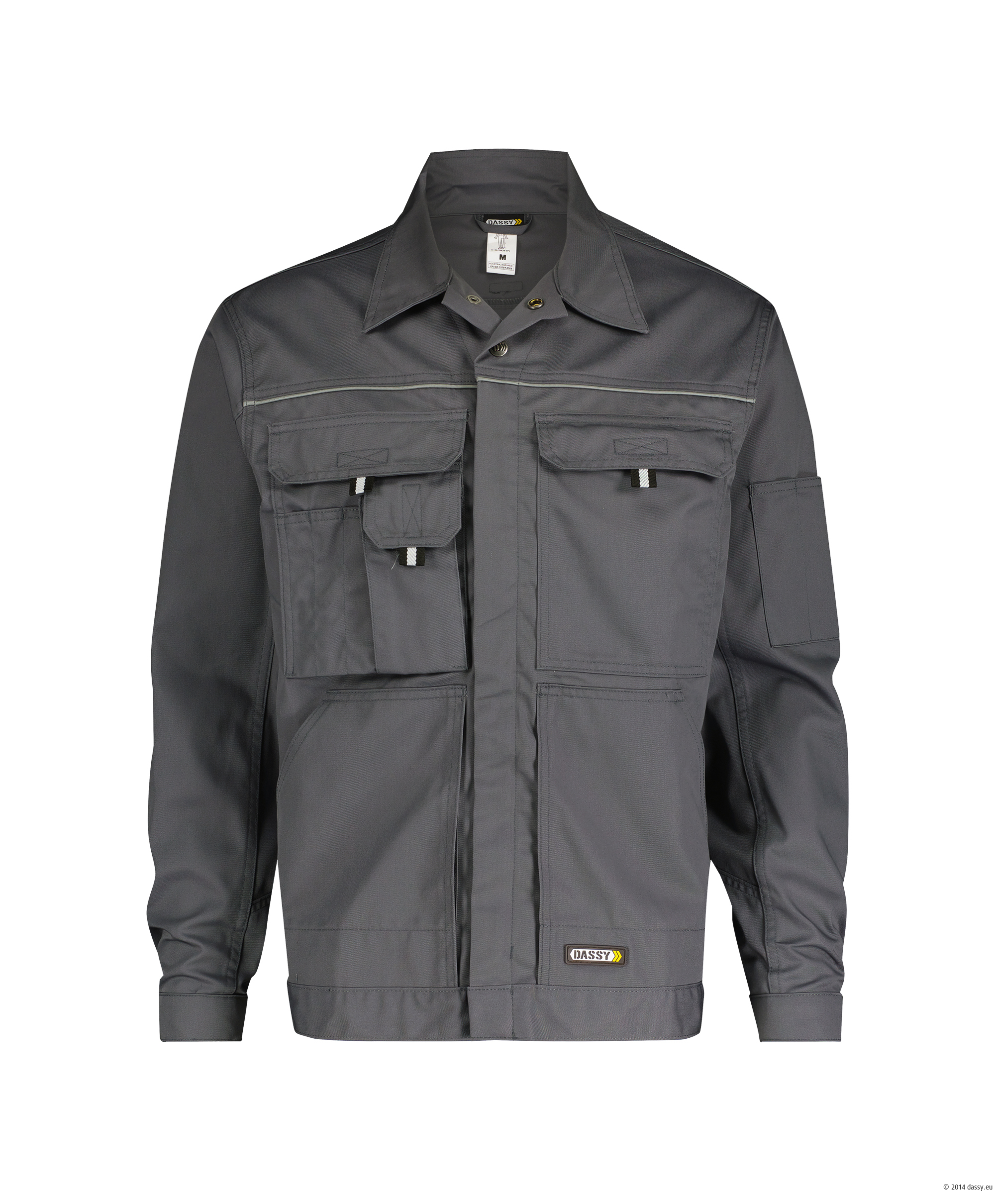 Dassy Nouville Arbeitsjacke - color_front-nouville-cementgrijs