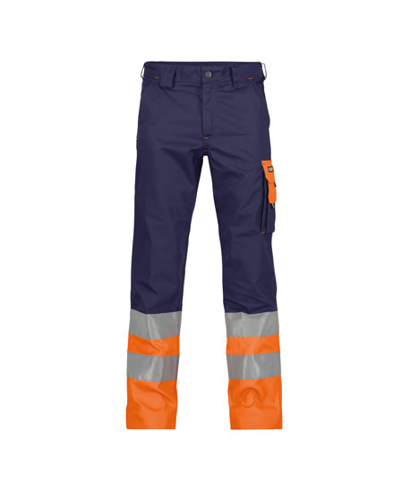 Dassy Omaha Warnschutzhose - 6861-dunkelblau-neonorange - Front
