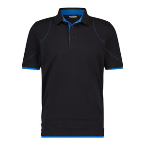 Dassy Orbital Poloshirt - 6780-schwarz-azurblau - Back