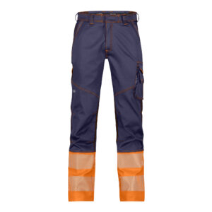 Dassy Princeton Stretch-Warnschutzhose - 6861-dunkelblau-neonorange - Back