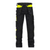 Dassy Shanghai Stretch-Arbeitshose - color_front-shanghai-logix-zwart-fluo-geel