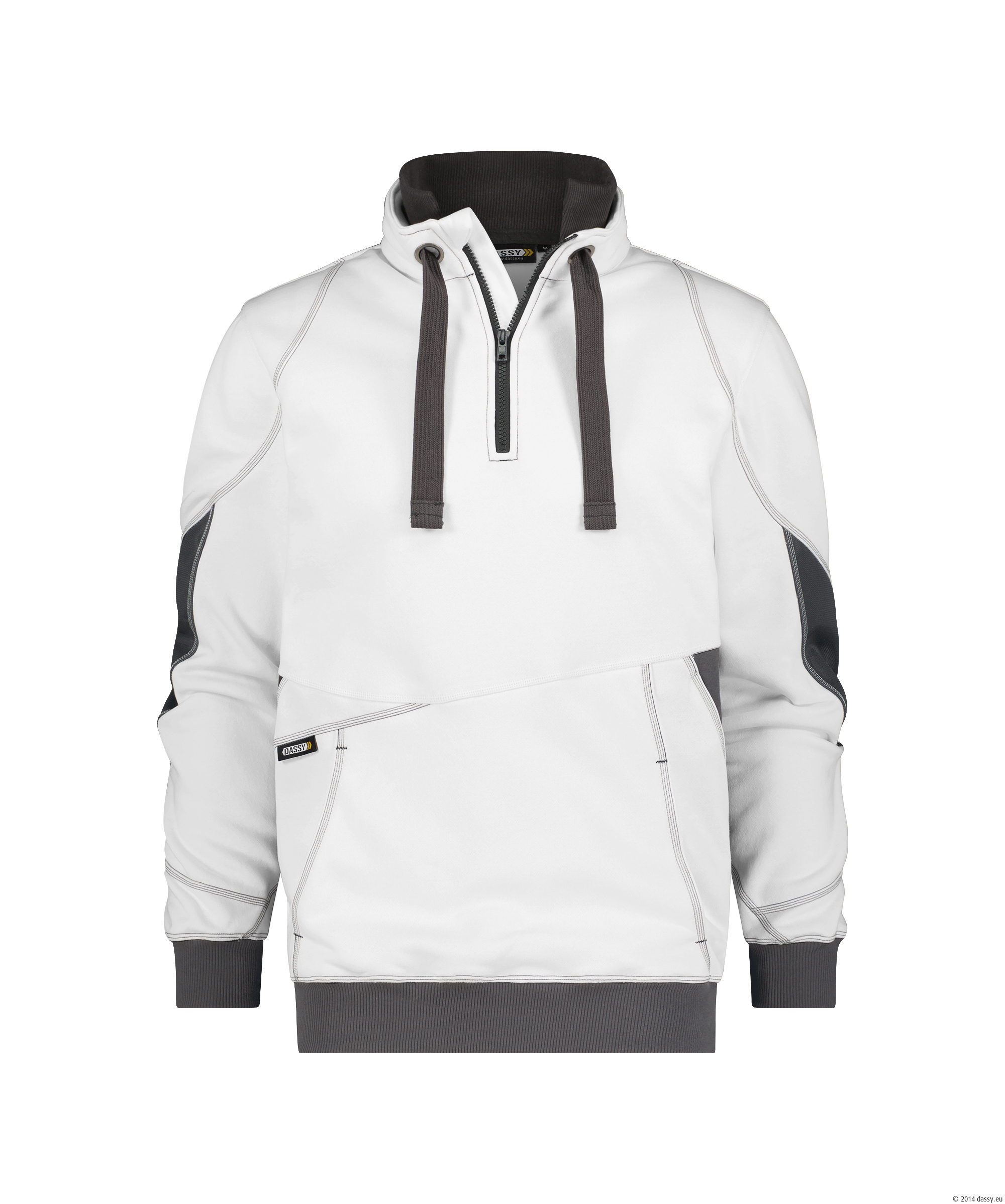 Dassy Stellar Sweatshirt - 5142-weiss-anthrazitgrau - Back