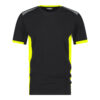 Dassy Tampico T-Shirt - color_front-tampico-logix-zwart-fluo-geel