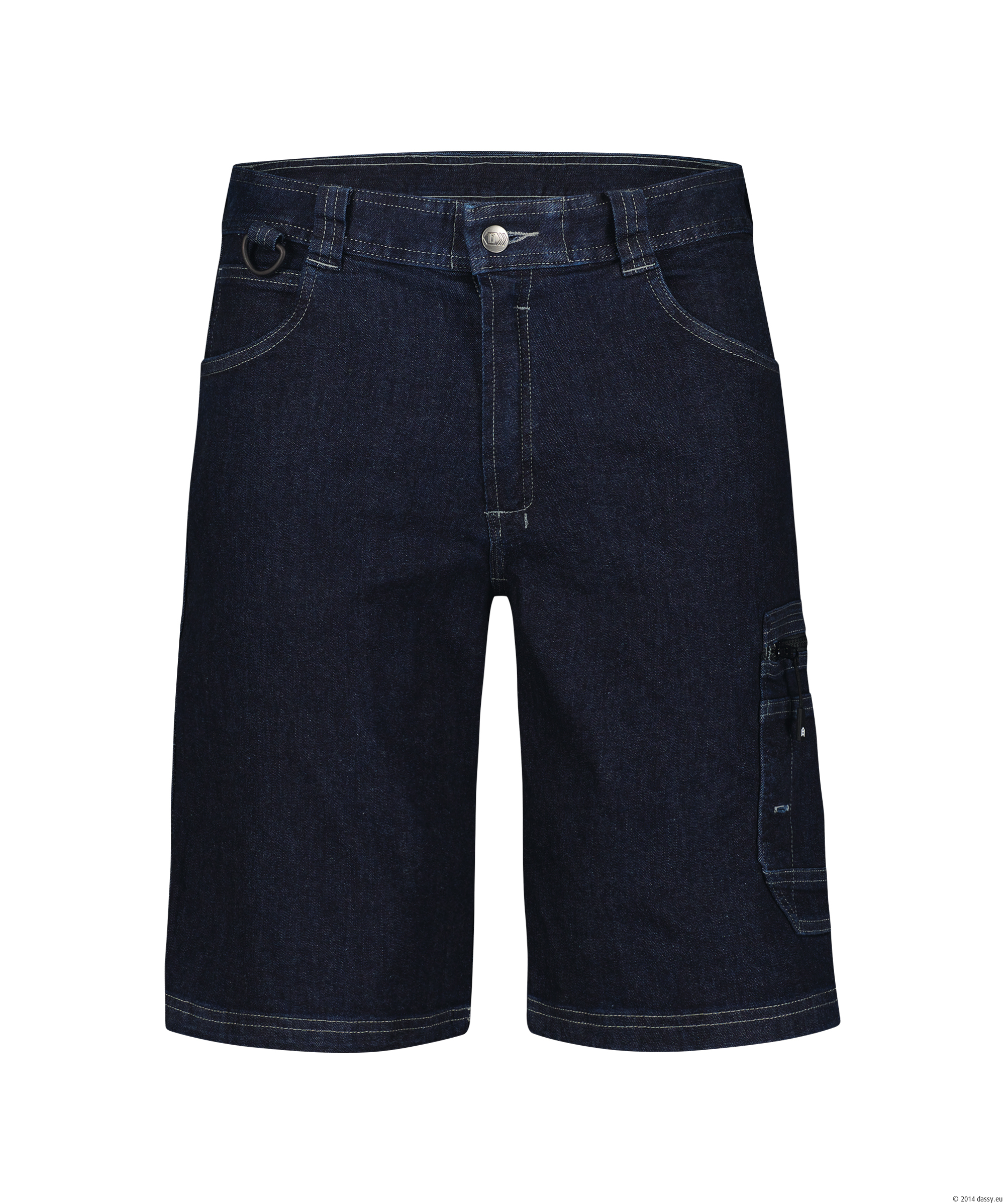 DASSY® Tokyo JEANS-ARBEITSSHORTS MIT STRETCH - color_front-tokyo-jeansblauw