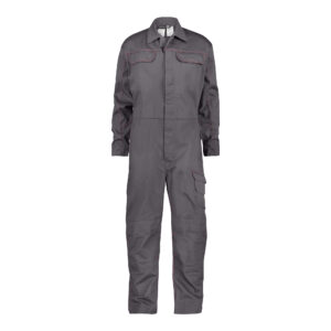DASSY® Toronto FLAMMHEMMENDER OVERALL MIT KNIEPOLSTERTASCHEN - color_front-toronto-cementgrijs