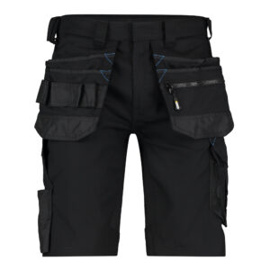 DASSY® Trix STRETCH-ARBEITSSHORTS MIT HOLSTERTASCHEN Stmm - color_front-trix-d-fx-zwart-zwart