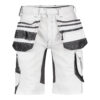 DASSY® Trix Painters STRETCH-MALERSHORTS MIT HOLSTERTASCHEN - color_front-trix-painters-wit-antraciet-grijs