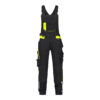 DASSY® Ulsan STRETCH-ARBEITSLATZHOSE MIT KNIEPOLSTERTASCHEN - color_front-ulsan-logix-zwart-fluo-geel