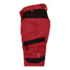 Dassy Axis Damen Stretch-Arbeitsshorts Stmm - color_side-axisw-rood-0683-zwart