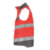 Dassy Bilbao Warnschutz-Weste - color_side-bilbao-fluorood-cementgrijs