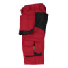 Dassy Bionic Arbeitsshorts - color_side-bionic-rood-0683-zwart